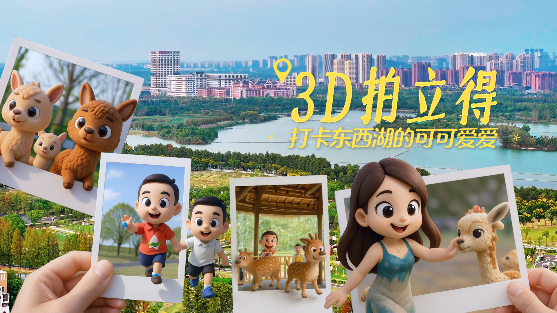 3D拍立得，打卡东西湖的可可爱爱！